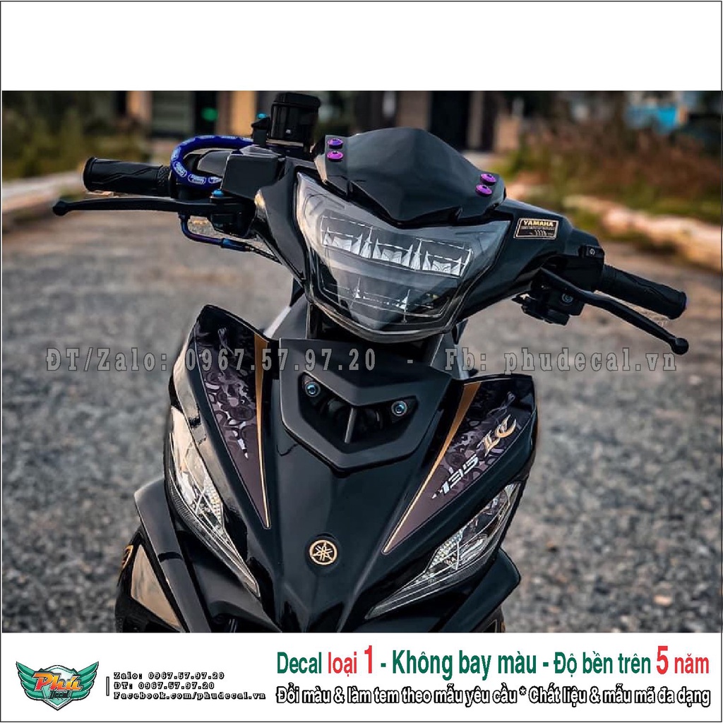 Tem rời Exciter 135 Lc đen indo (A)