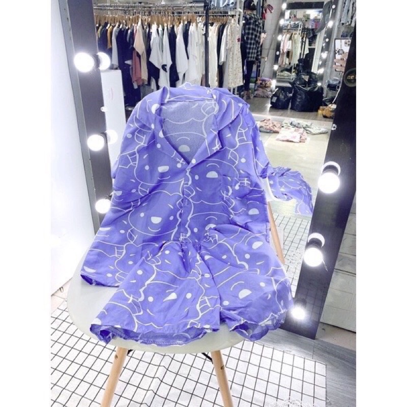 Xả Kho Bộ Ngủ Pijama Hoạt Hình Ullazang Siêu Xinh Bộ Ngủ Hot Hit