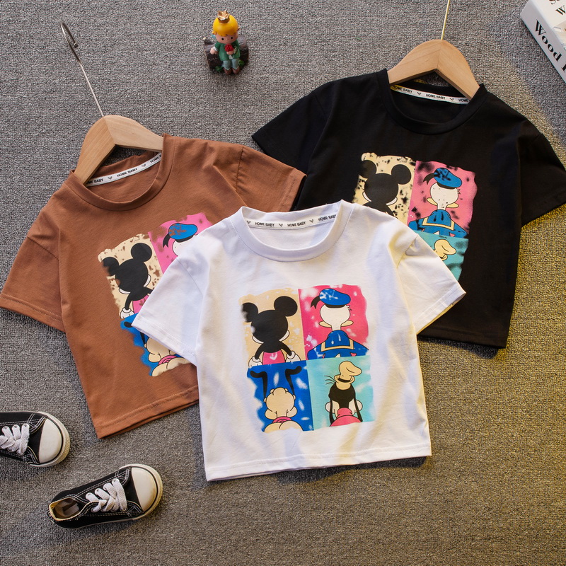 Fashion Korean baby summer cotton short-sleeved t-shirt
