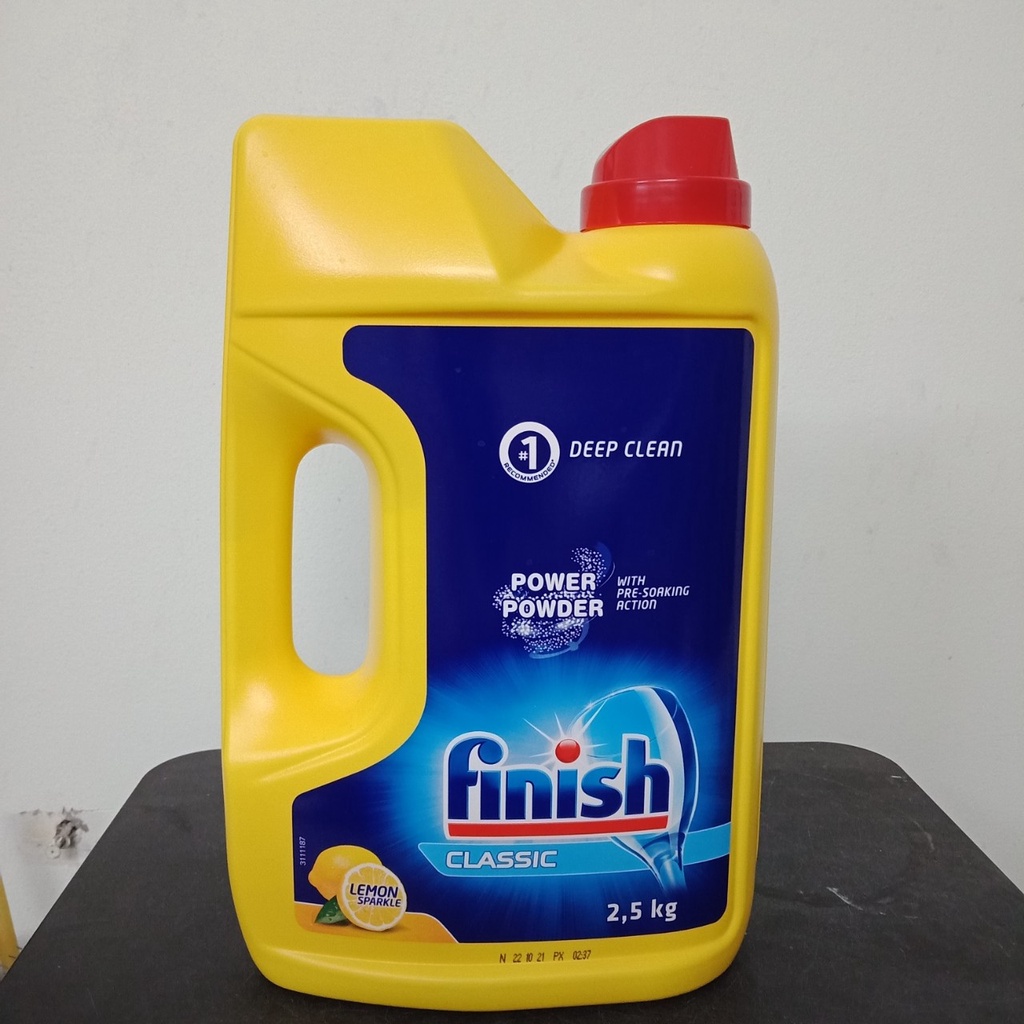 Bột rửa chén bát Finish Classic 2.5kg dành cho máy rửa bát