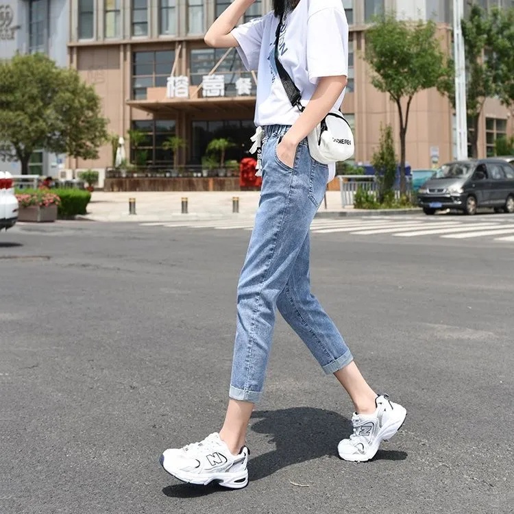 Quần Jeans Cạp Cao Dáng Rộng Size Lớn 40-80KG C9292