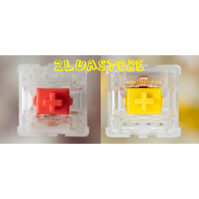 Switch Jwick Yellow Pro | Jwick Red Pro thay thế cho bàn phím cơ (Linear - loại 5 pin)