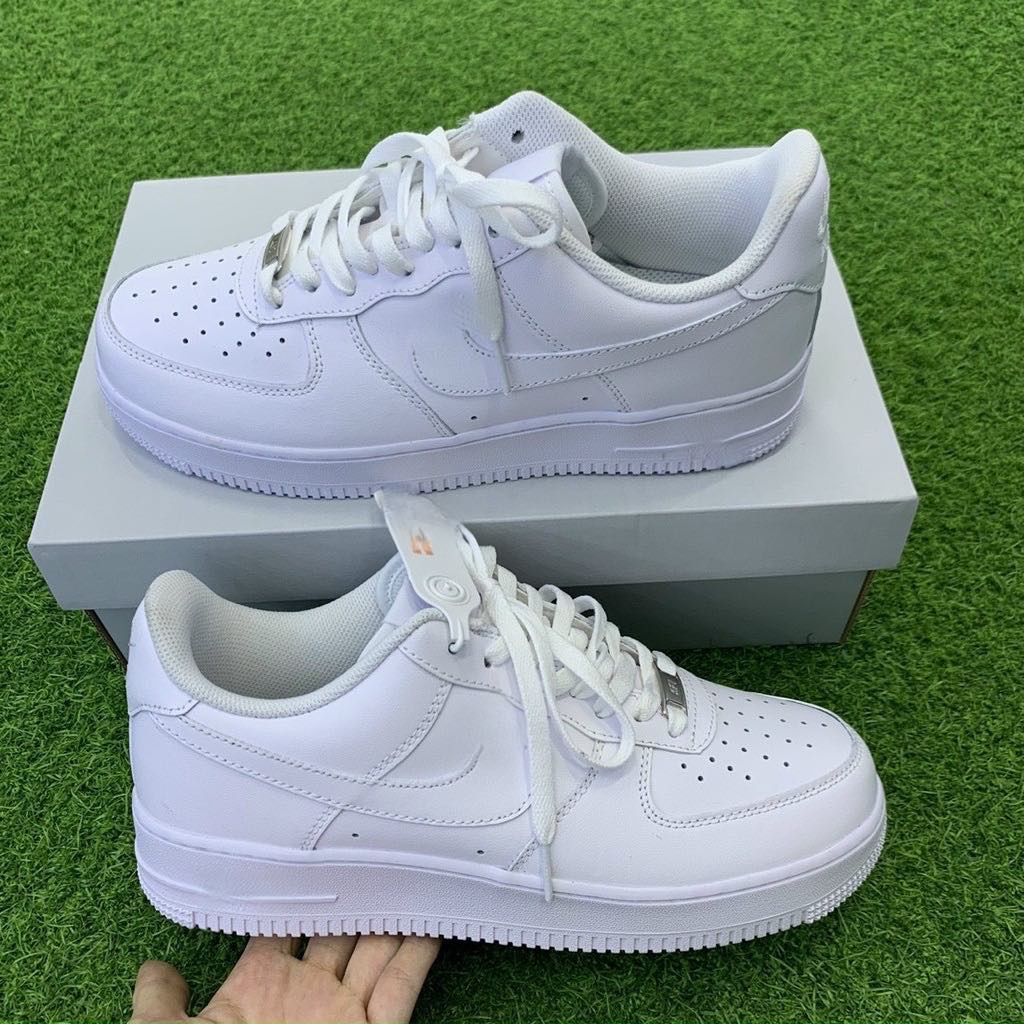 Giày 𝗔𝗙𝟭, Giày 𝗡𝗜𝗞𝗘_Air Force 1 All White THỂ THAO NAM NỮ MÀU TRẮNG WHITEE BASIC QUỐC