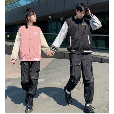 Áo khoác nam nữ cặp đôi unisex Áo khoát gió dù 2 lớp chống nắng phối túi chuẩn shop mẫu mới-A625