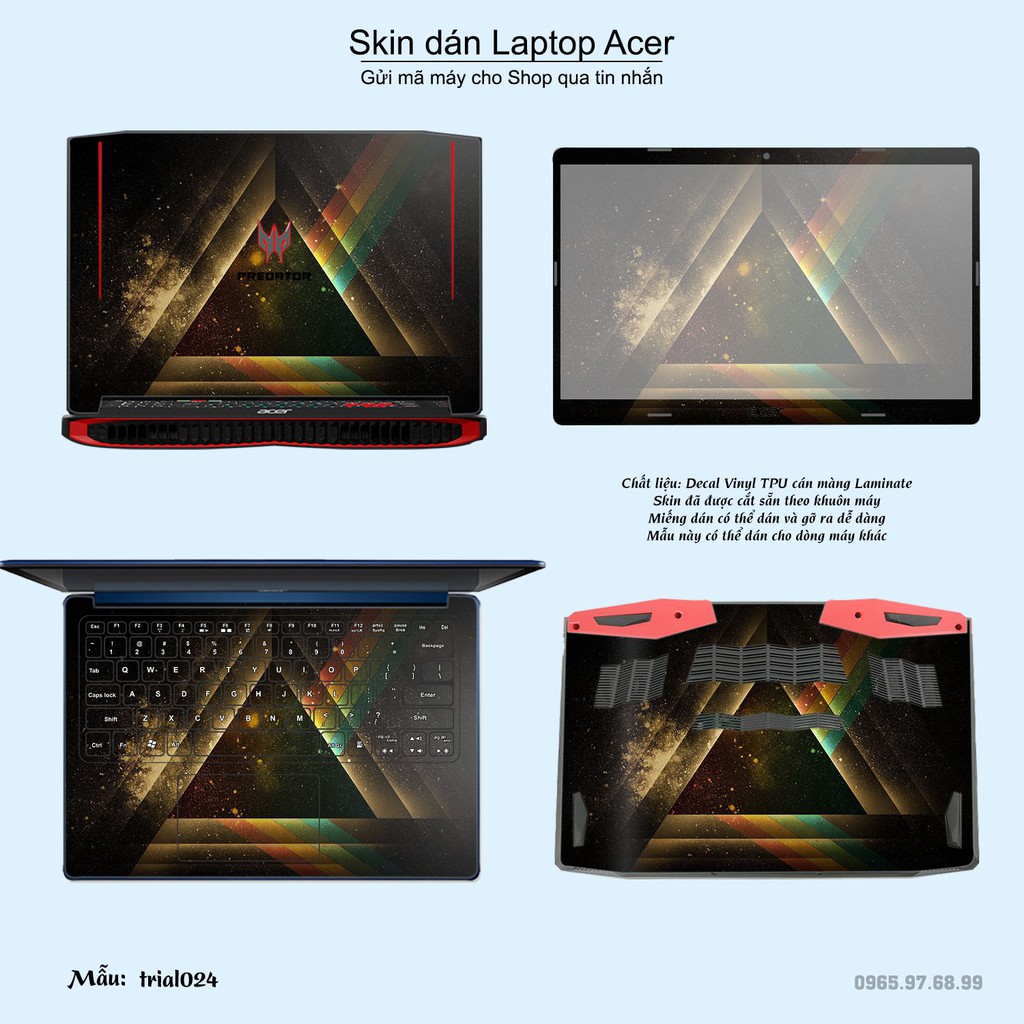 Skin dán Laptop Acer in hình Đa giác _nhiều mẫu 4 (inbox mã máy cho Shop)