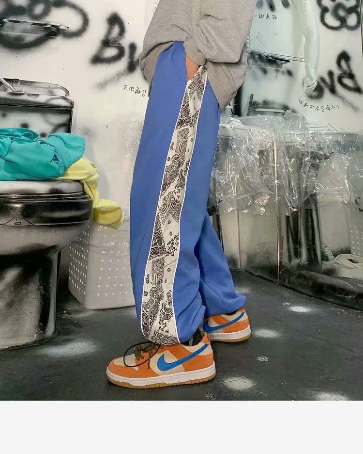 Quần Dài Hip Hop Phản Quang Phong Cách Hàn Quốc M-5XL Cho Nam