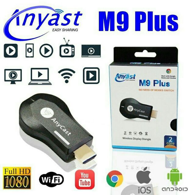 HDMI không dây Anycast M9 Plus 2018 - (Màu Đen)