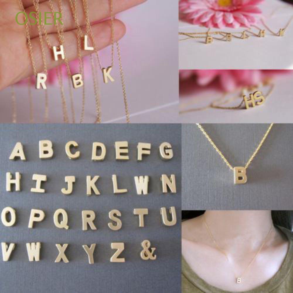 Dây chuyền mạ bạc  mặt chữ thiết kế thời trang