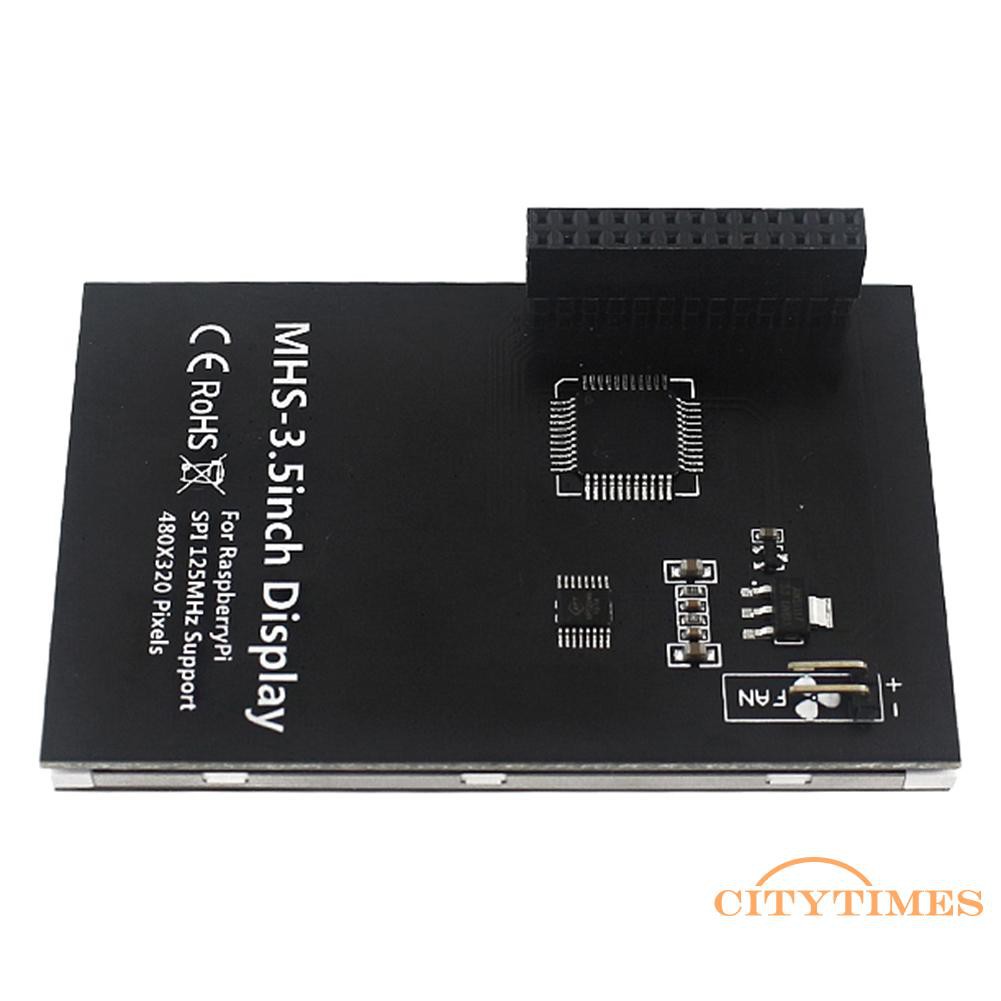 Màn Hình Cảm Ứng 3.5 Inch Tft Kèm Quạt Tản Nhiệt Cho Raspberry Pi 4b