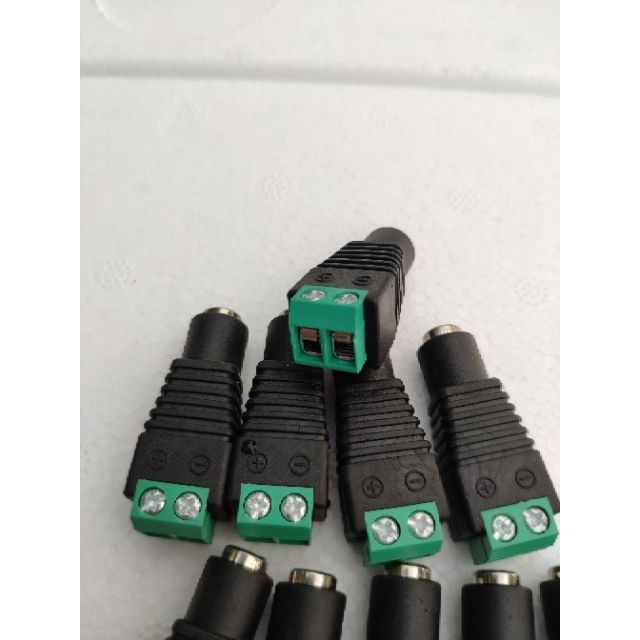 Giắc cái vặn ốc 5.5mm, jack nguồn DC cái