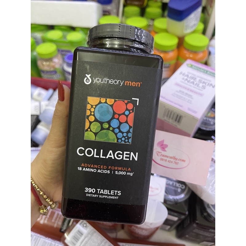 Colagen Youtheory Men collagen men youtheory 390 viên dành cho nam