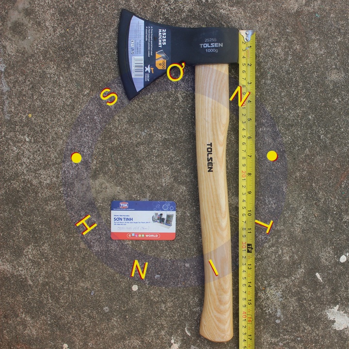 Búa rìu cán gỗ 1000g Tolsen 25255