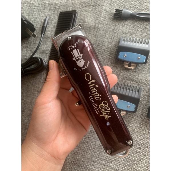 Tông  Đơ Lưỡi Kép ZSZ F52 Phiên Bản Vỏ Kim Loại, Cữ Gá Thép Mới Nhất 2021 Hair Clipper