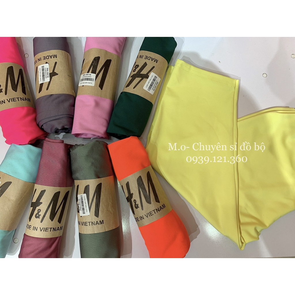 Quần legging lửng ngố chất liệu thun thể thao và tici co giãn 4 chiều nhiều màu