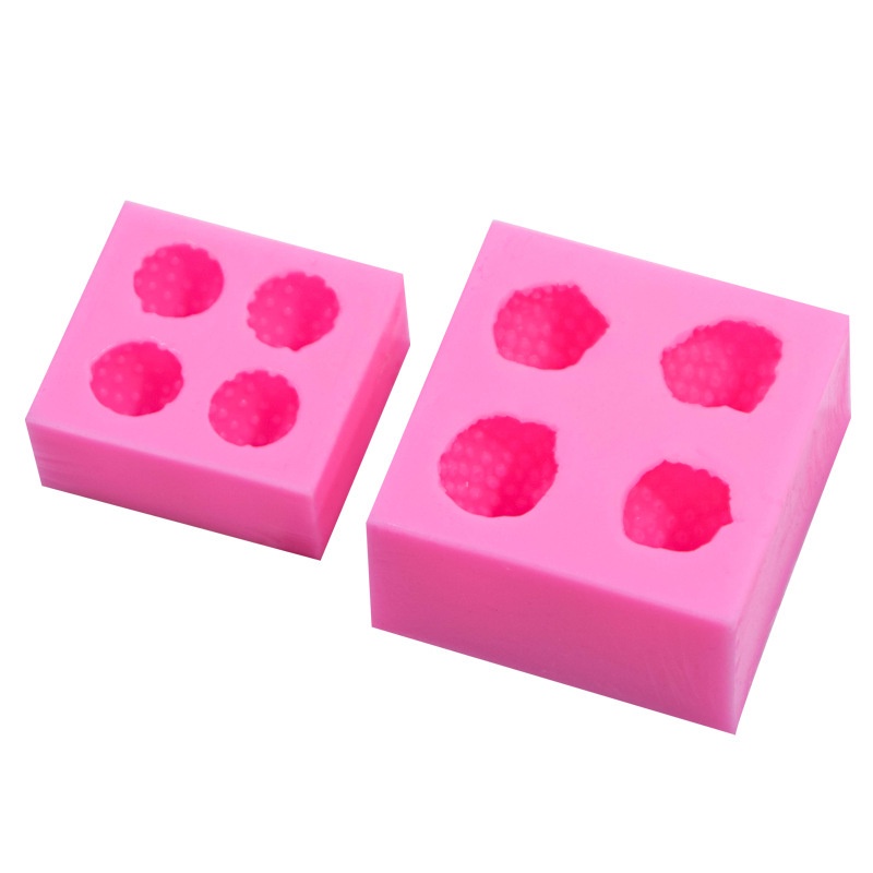 Khuôn Silicone Tạo Hình Làm Bánh Kẹo Hình Quả Dâu 3D 4 Kích Thước Lớn