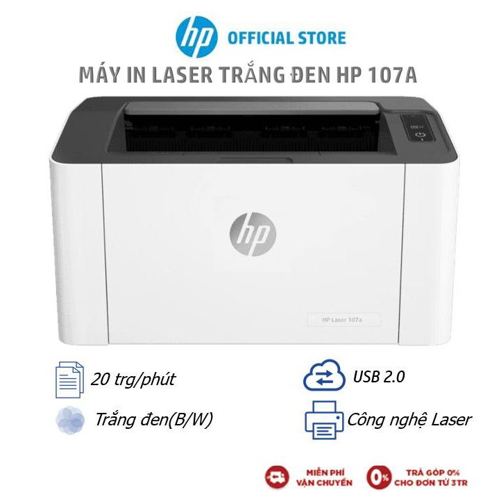 Máy in Laser đơn năng đen trắng HP 107A_4ZB77A – Hàng chính hãng