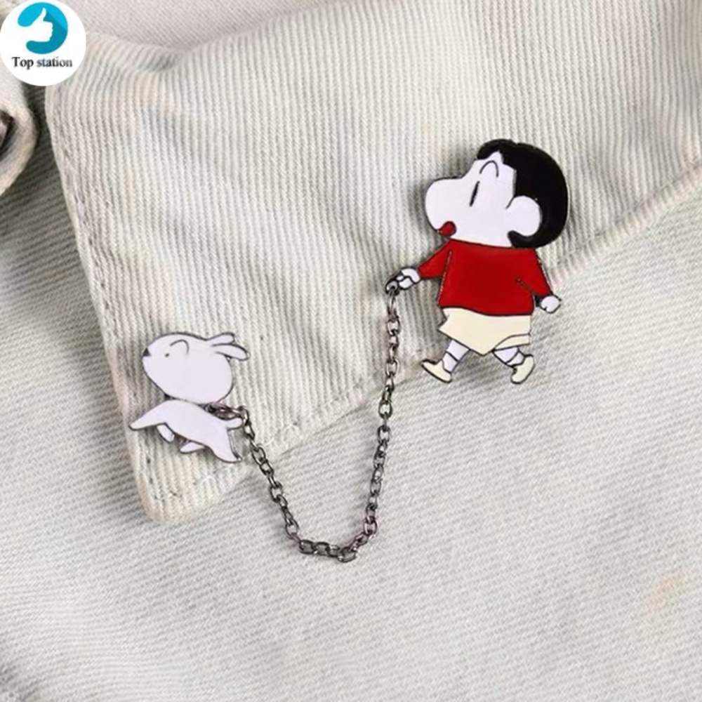 Ghim Cài Áo Hình Cậu Bé Bút Chì Shin-chan Dễ Thương