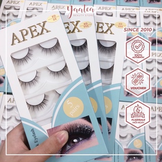 Mi giả Apex 5 Cặp Gân Đen