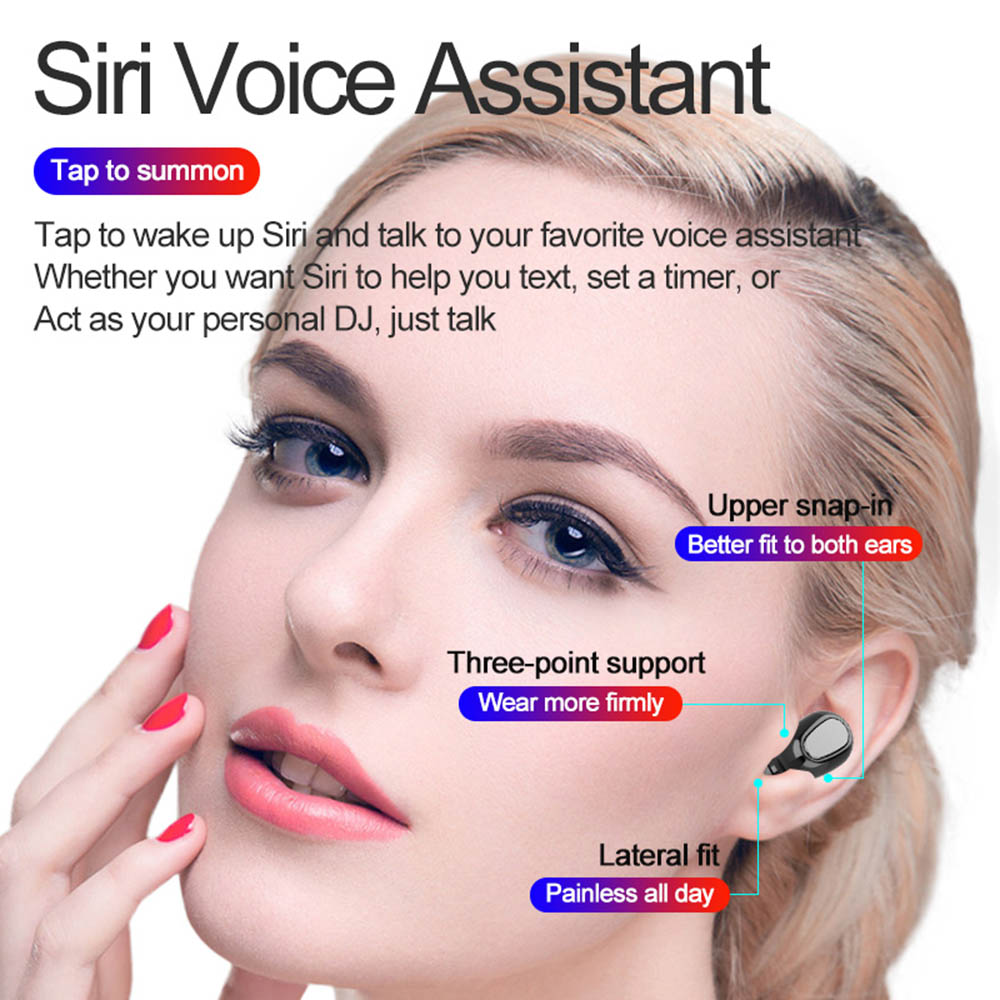 Bộ tai nghe nhét tai bluetooth không dây L21 Pro TWS 5.0 có màn hình kỹ thuật số LED | BigBuy360 - bigbuy360.vn