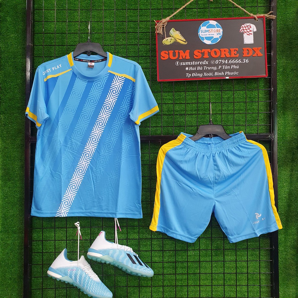Áo Bóng Đá Không Logo Verty Xanh Ya- Đồ Đá Banh thể thao nam nữ mới đẹp-Áo Đá Banh mẫu mới nhất