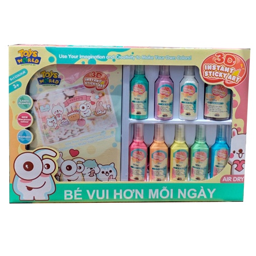 Tranh Vẽ 3D DIY Dạng Gel Tạo Sticker Dán