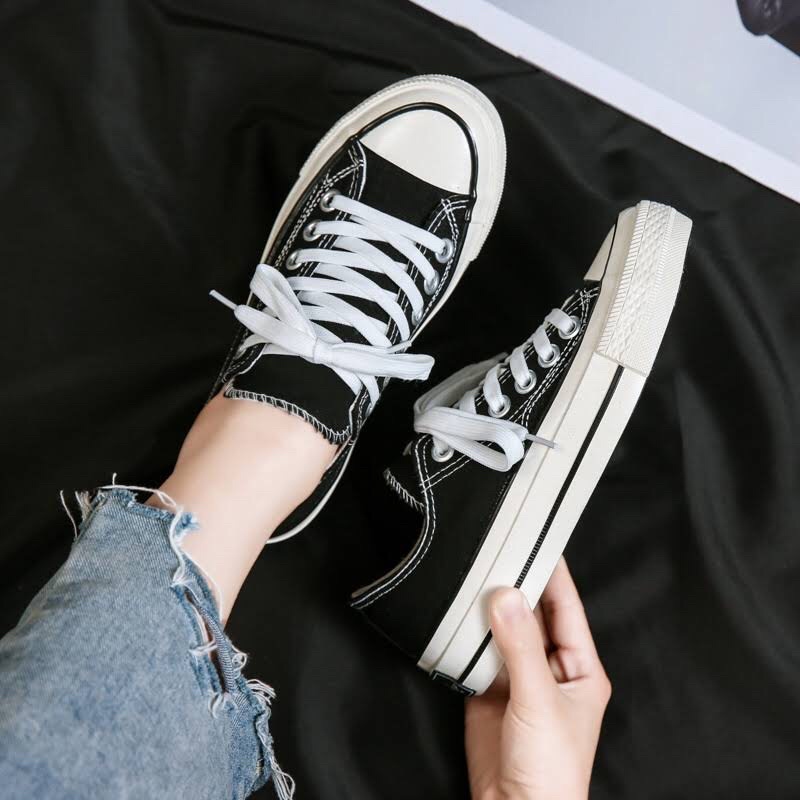 Giày Nam Nữ Giày Converse CV 1970s Cổ Thấp Đen Mũi Bóng Học Sinh Giá Rẻ