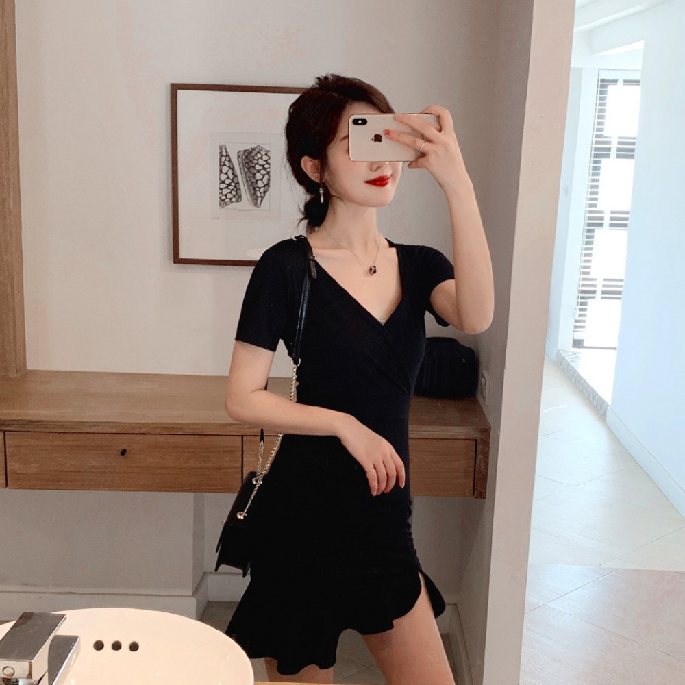 Váy nữ, đầm nữ body dáng ôm chiết eo xẻ tà ,đầm thiết kế thời thượng ATILA.SHOP | BigBuy360 - bigbuy360.vn