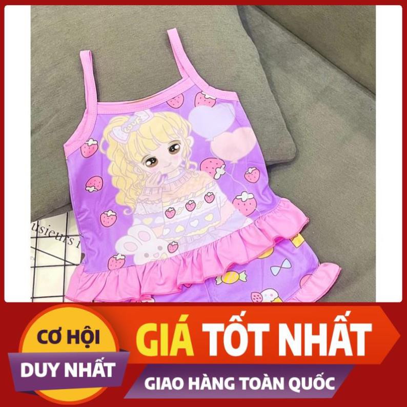 Gía Xưởng -  size nhi Bộ dây 3D gái thun lạnh thái