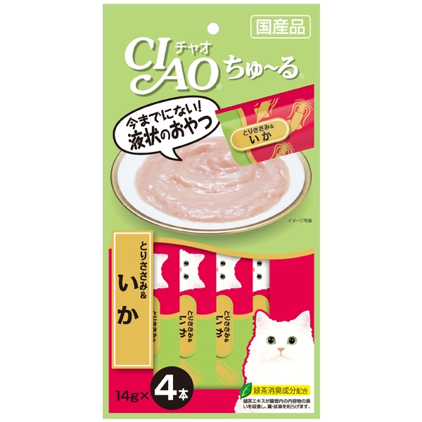 Súp thưởng cho mèo Ciao Churu 4 thanh Nhật Bản 4*14g-Hàng chính hãng công ty