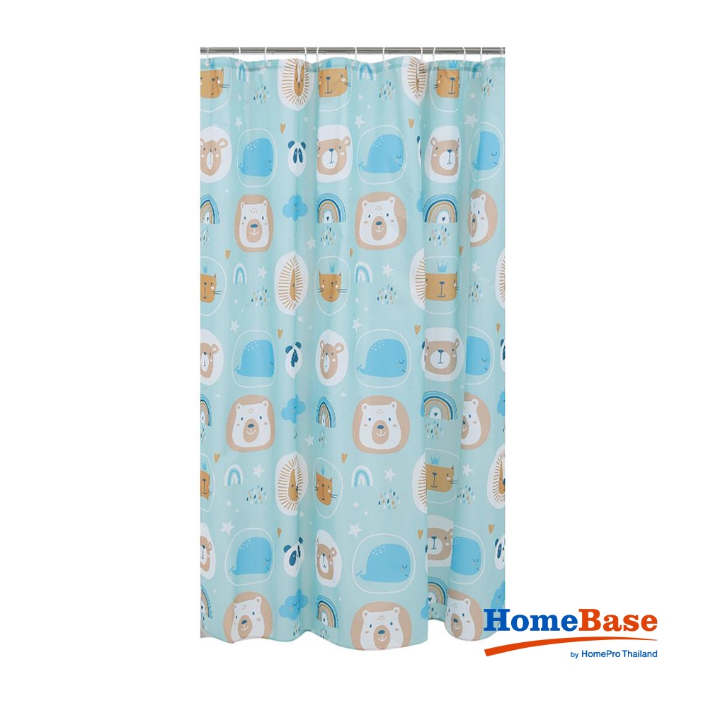 Homebase MOYA Rèm Phòng tắm ACS21147 bằng Polyester 180X180X0.1CM họa tiết động vật