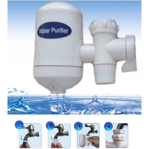 Đầu lọc nước tại vòi Water Purifier có thể lắp được tất cả các loại vòi sử dụng trong gia đình, vòi lọc nước trực tiếp