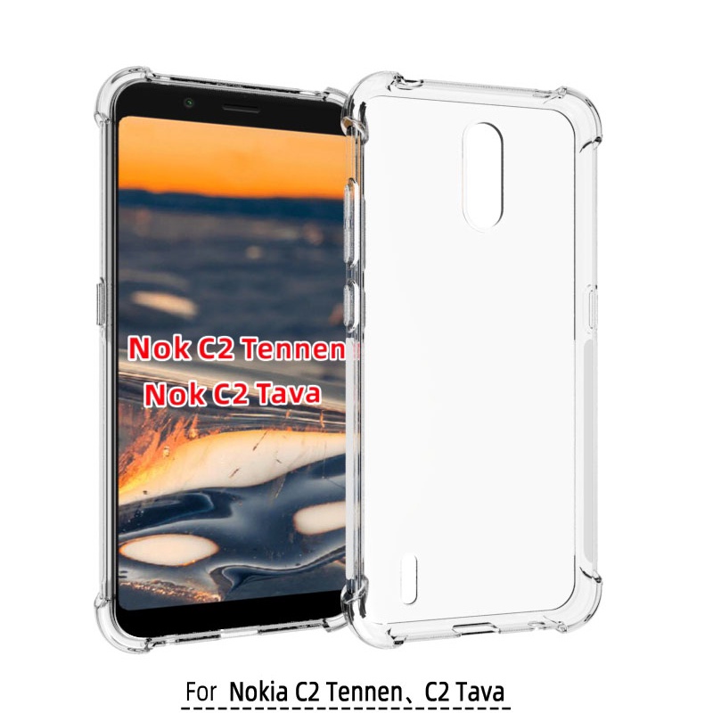 Bao Da Điện Thoại Trong Suốt Chống Sốc Cho nokia x10 x20 c1 c2 nokia x5 x6 5.1 6.1 plus Ốp