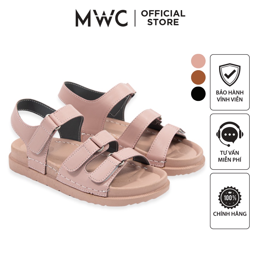 Giày MWC 2903 - Giày Sandal Đế Bánh Mì, Giày Sandal Quai Ngang Đế Bánh Mì Trẻ Trung