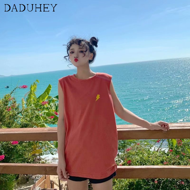 Áo thun ngắn dáng rộng cộc tay phong cách mùa hè Hàn Quốc