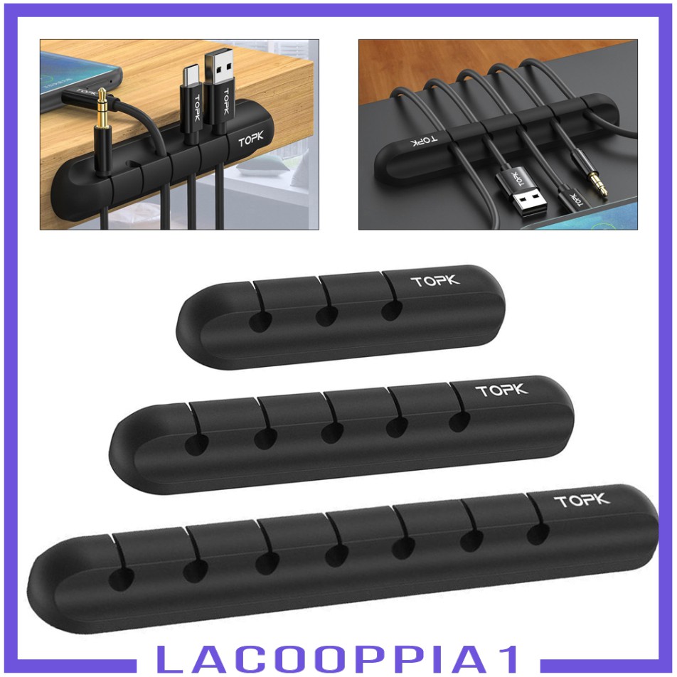 Kẹp silicon giữ dây cáp gọn gàng | BigBuy360 - bigbuy360.vn