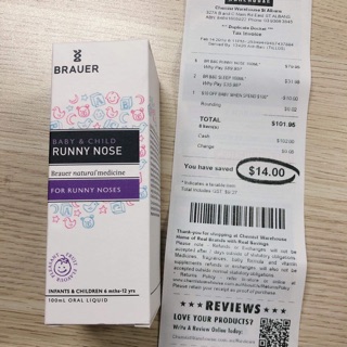 Siro vị trái cây runny nose của brauer