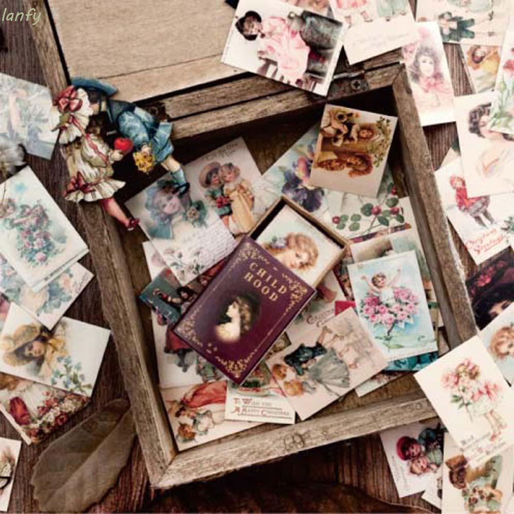 Set 100 Miếng Dán Trang Trí Sổ Tay Kiểu Vintage