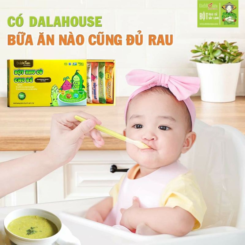 Combo 1 hộp 7 loại rau củ Dalathouse 21 gói