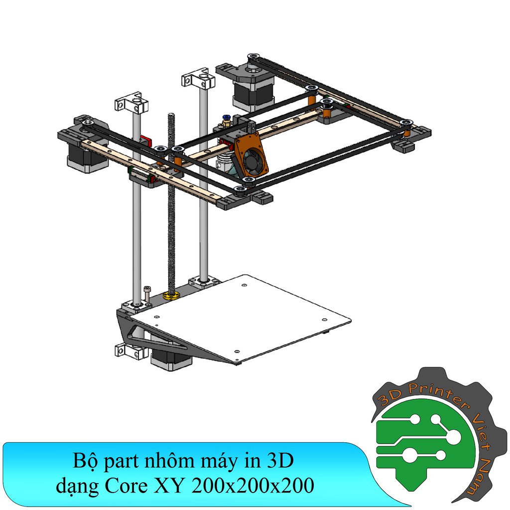 Bộ part nhôm máy in 3D dạng Core XY