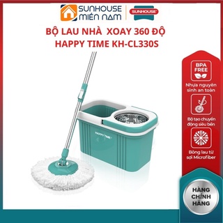 (HCM Giao 2H) Cây lau nhà thông minh KS-CL330S SUNHOUSE tự vắt 360 độ bộ lau nhà thiết kế chắc chắn tiết kiệm thời gian