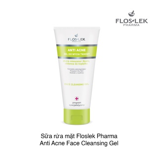 (Chính hãng ) Floslek Sữa Rửa Mặt Dạng Gel Cho Da Nhờn Mụn Anti Acne Bacterial Face Cleansing Gel 125ml