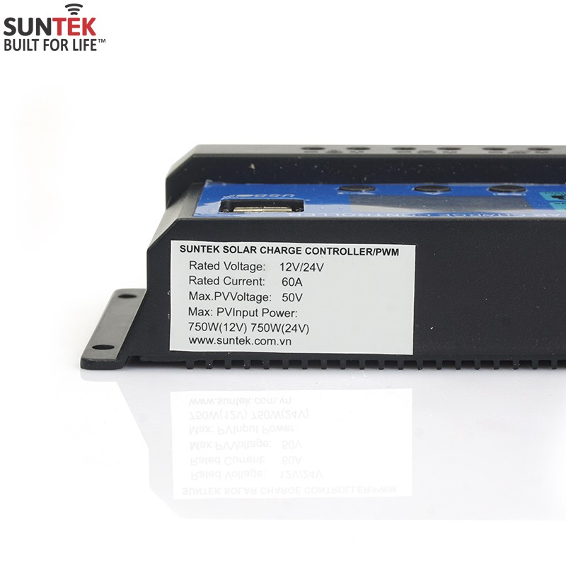 Bộ Điều Khiển Sạc Năng Lượng Mặt Trời 60A SUNTEK Solar Charge Controller - Tối ưu Nguồn điện sạc từ Tấm Pin NLMT