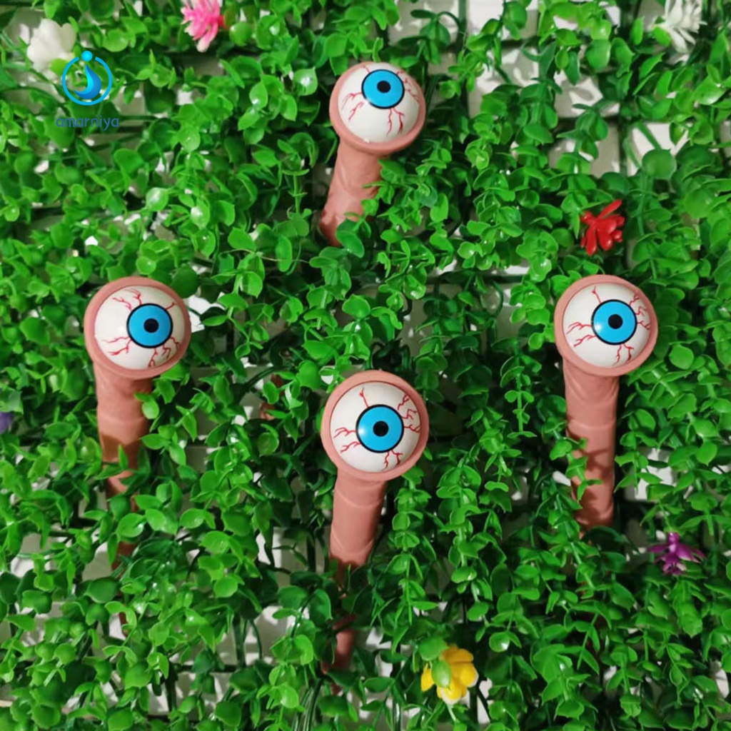 Set 2 Mặt Dây Chuyền Hình Mắt Bí Ngô Trang Trí Vườn Halloween