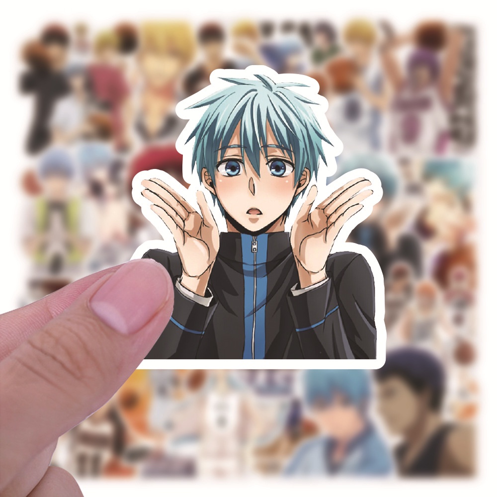 Miếng dán Sticker Anime Manga Kuroko no Basket   trọn bộ 50 hình - In rõ ràng sắc nét khó tróc