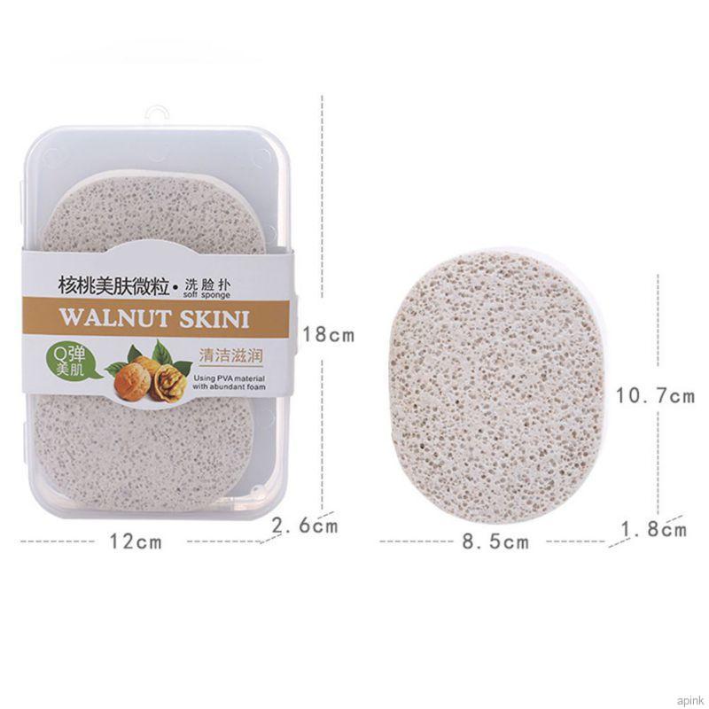 [Hàng mới về] Set 2 xốp rửa mặt tẩy tế bào chất tiện dụng