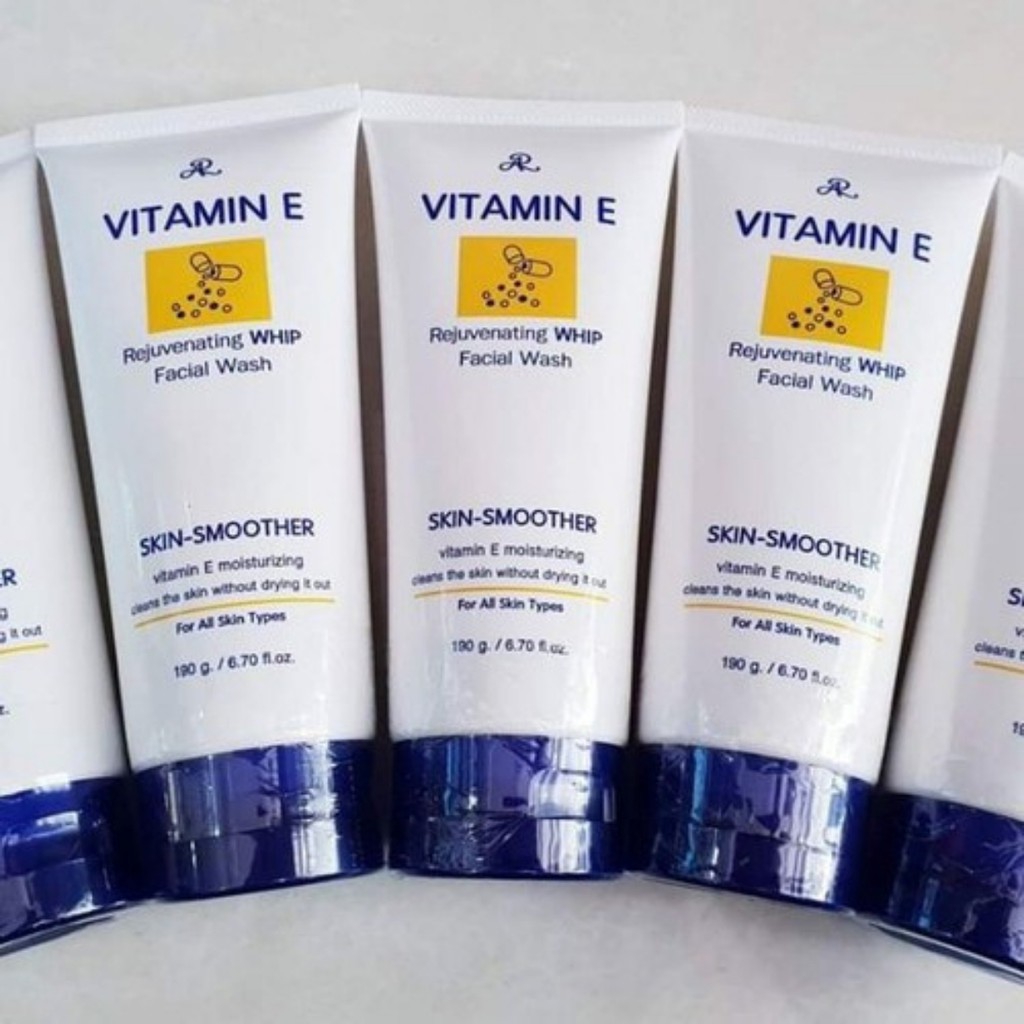 Sữa Rửa Mặt Vitamin E 190g - Thái Lan, Thành phần vitamin E cho da mềm mịn tự nhiên RM02