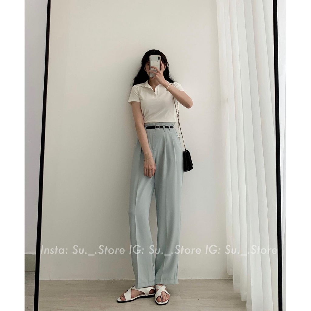 Quần culottes vải kèm đai Q418 SUSTORE