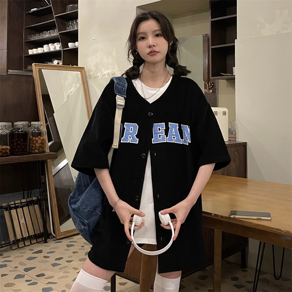 ◐Áo Khoác Bóng Chày Tay Ngắn Vải Nhung Kẻ Kiểu Retro Mỹ Thời Trang Mùa Hè Cho Nữ