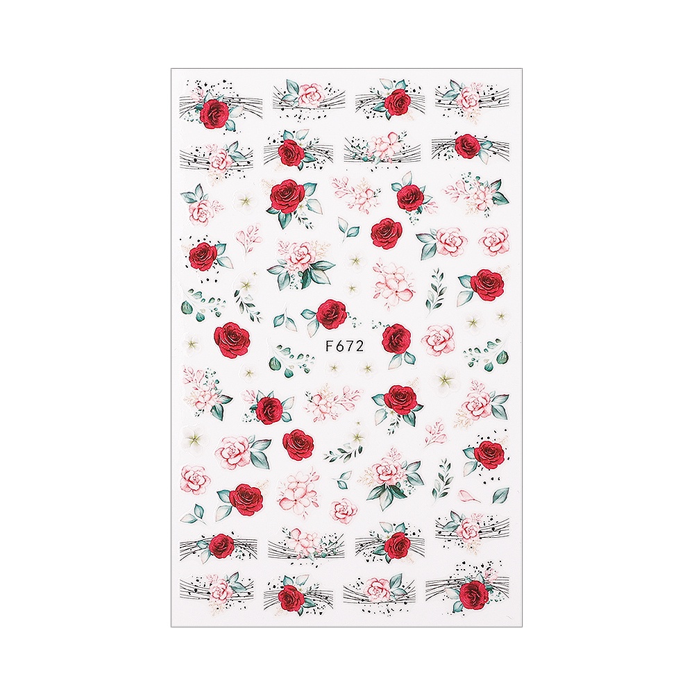 [Hàng mới về] Hình dán trang trí móng nghệ thuật 3D họa tiết bướm nhiều màu sắc thời trang