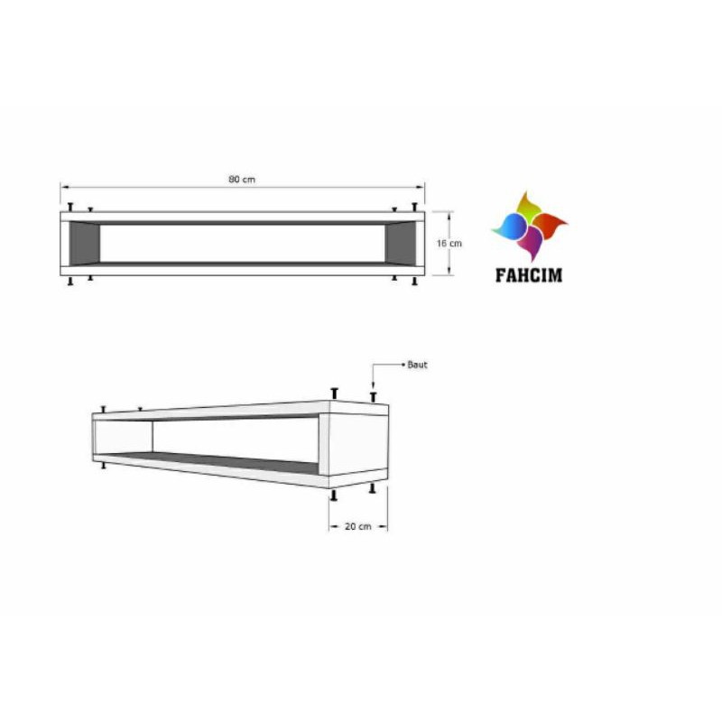 Kệ Gỗ Treo Tường Trang Trí Tv Phong Cách Hiện Đại